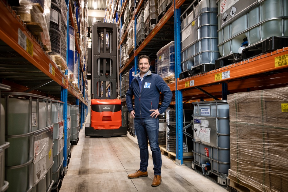 Veilig magazijn voor chemische stoffen bij Broekman Logistics