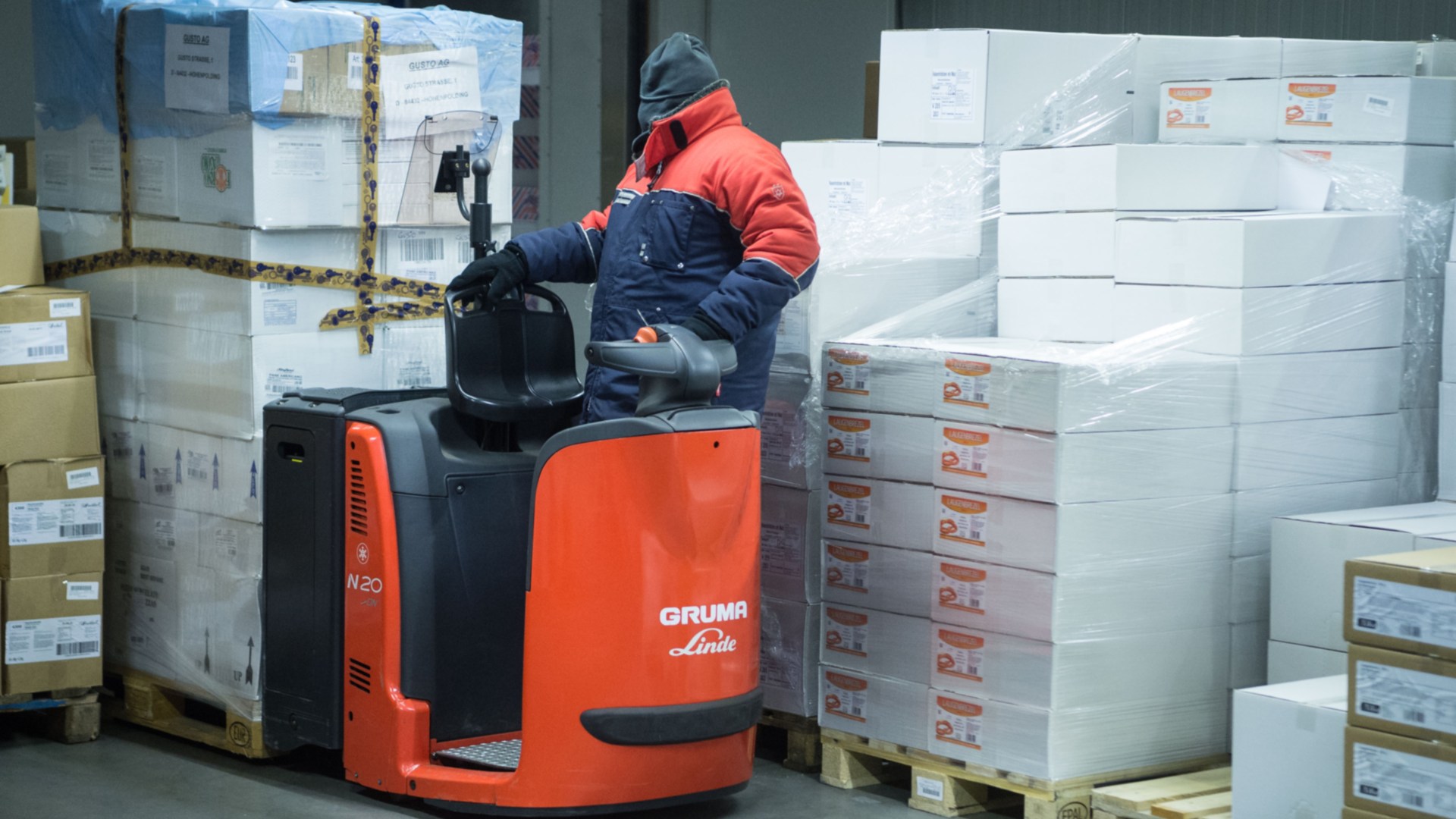Orderpicking in een coldstore