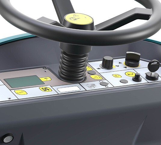 Tennant S880 bediening opzit-veegmachine