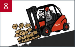 ijd bij het opwaarts rijden op hellingen altijd vooruit en bij het neerwaarts rijden achteruit.