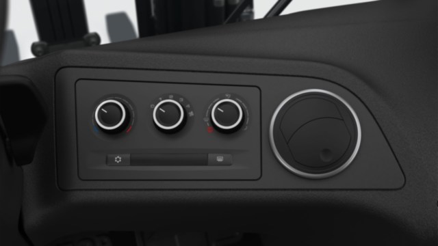 Airconditioning met geïntegreerde verwarming Linde heftruck