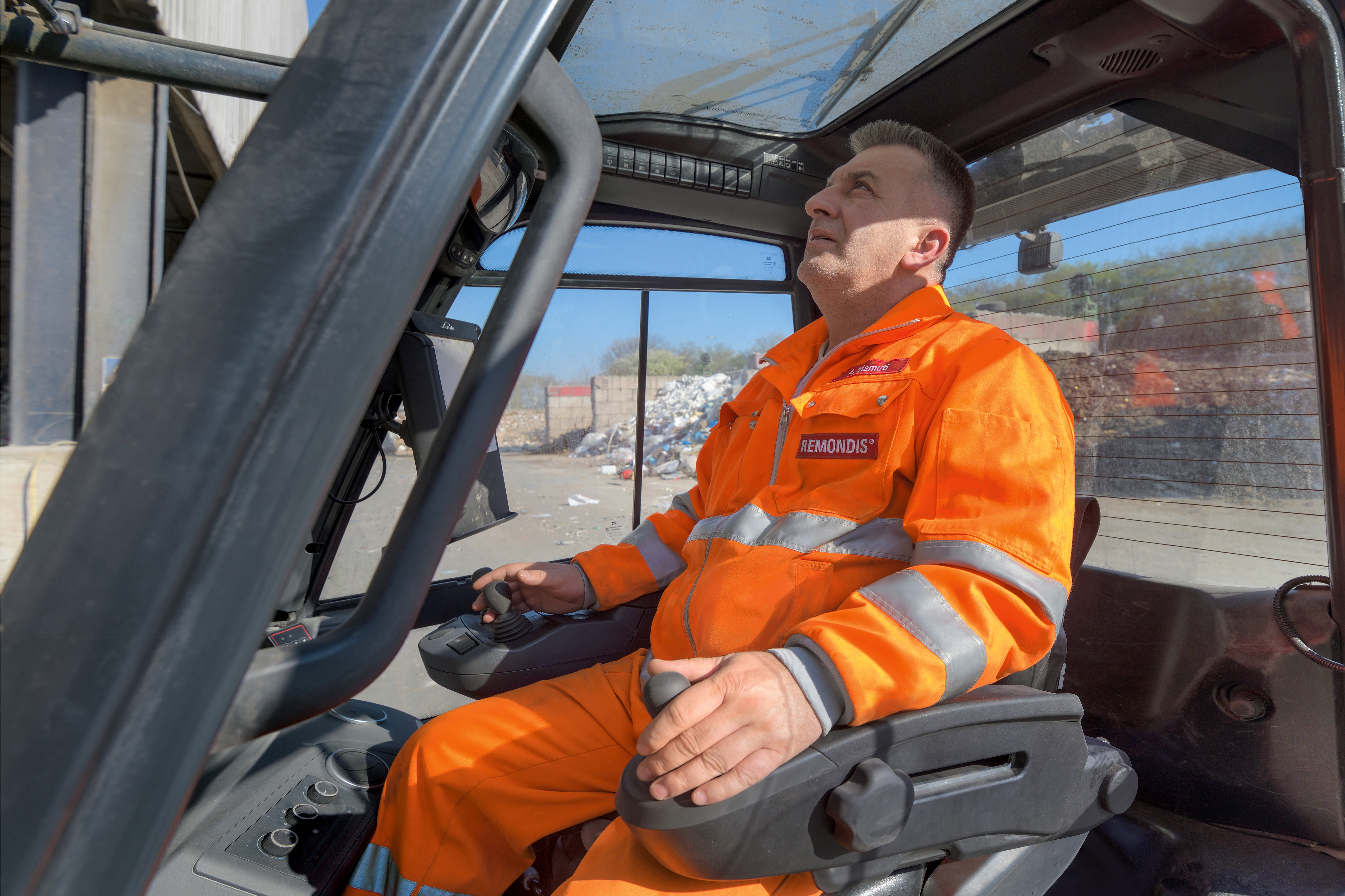 Linde Steer Control op X35 elektrische heftruck