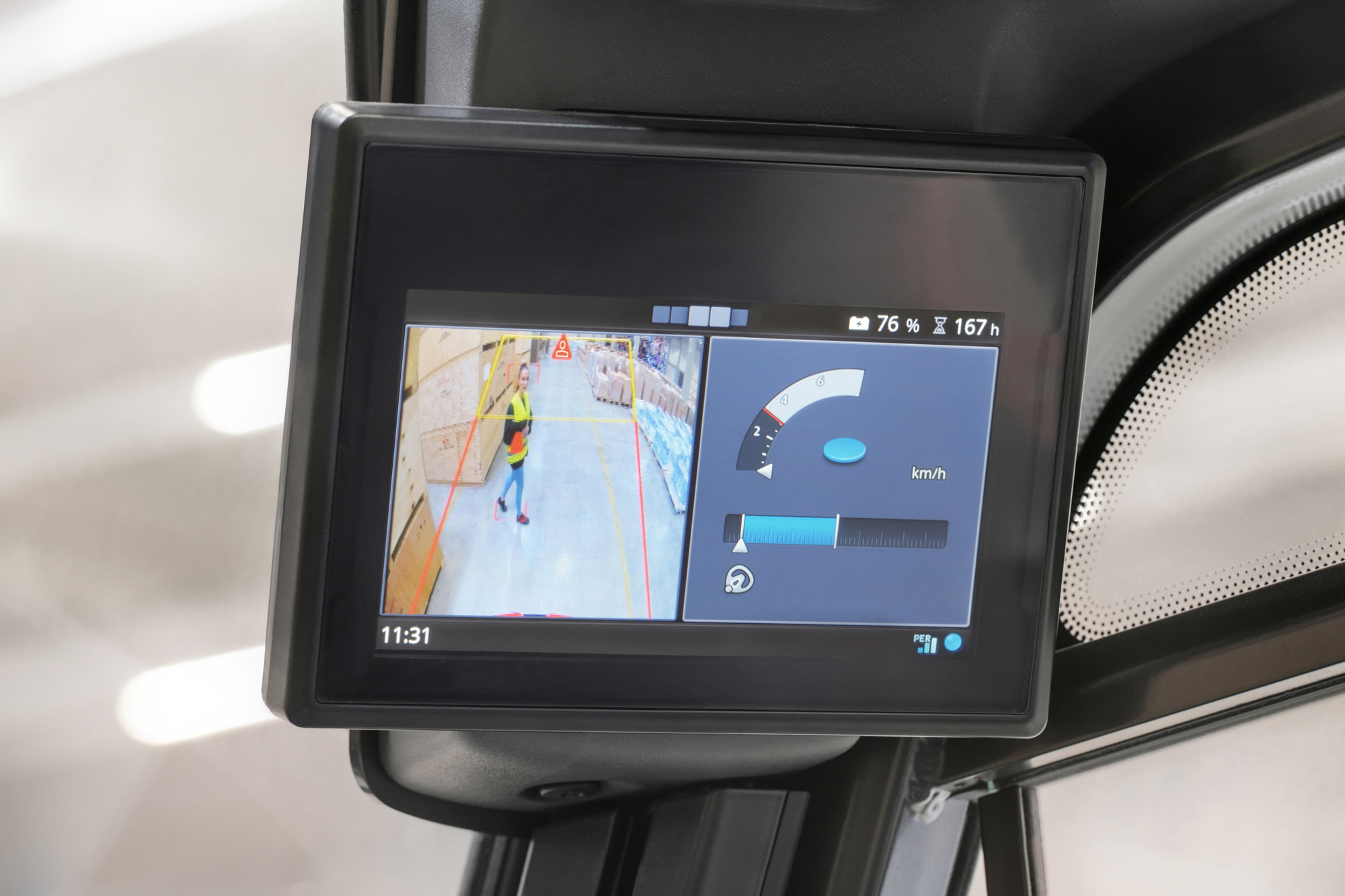 Beeldscherm Linde Reverse Assist achteruitrijcamera