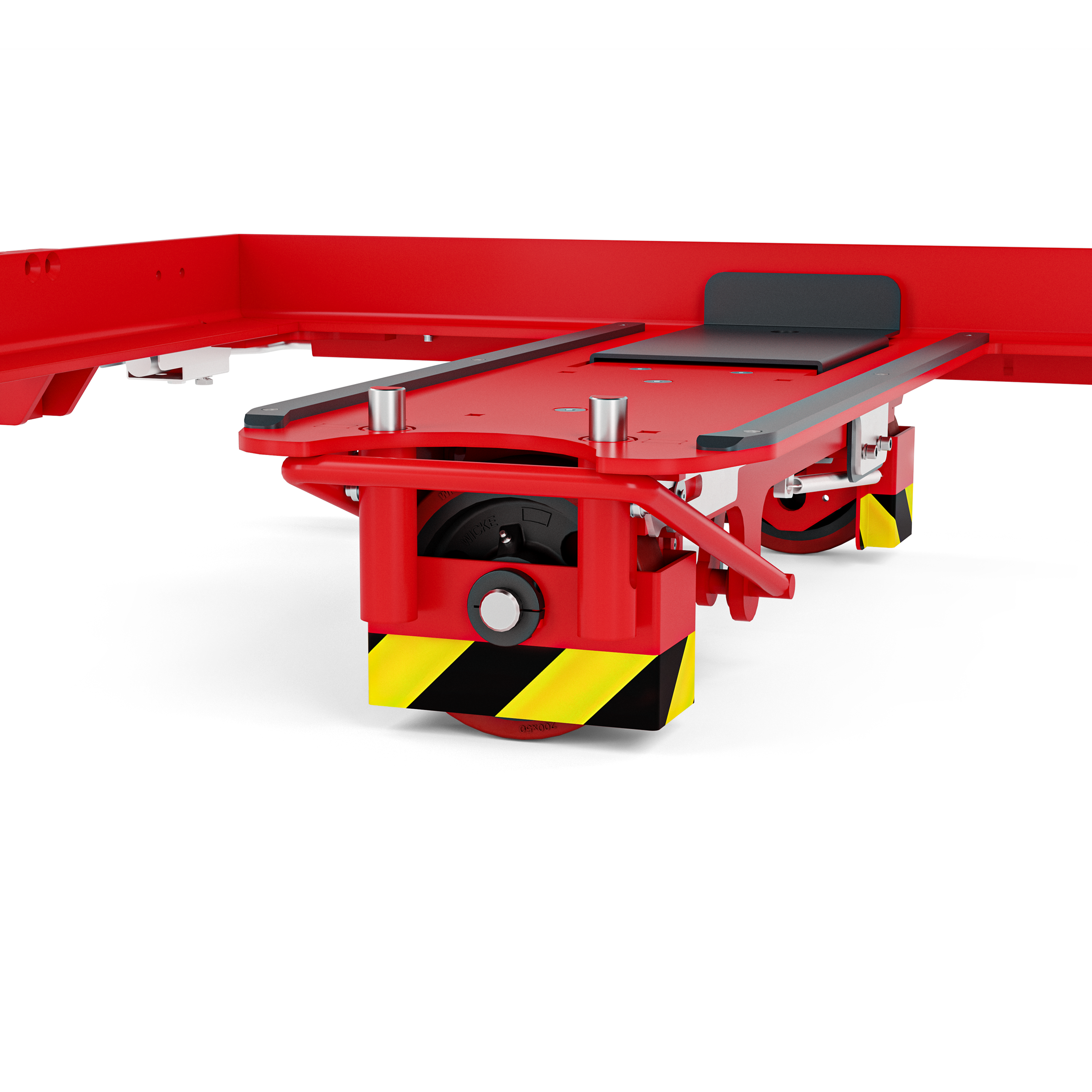 Voetbescherming voor M frame van Linde logistieke trein