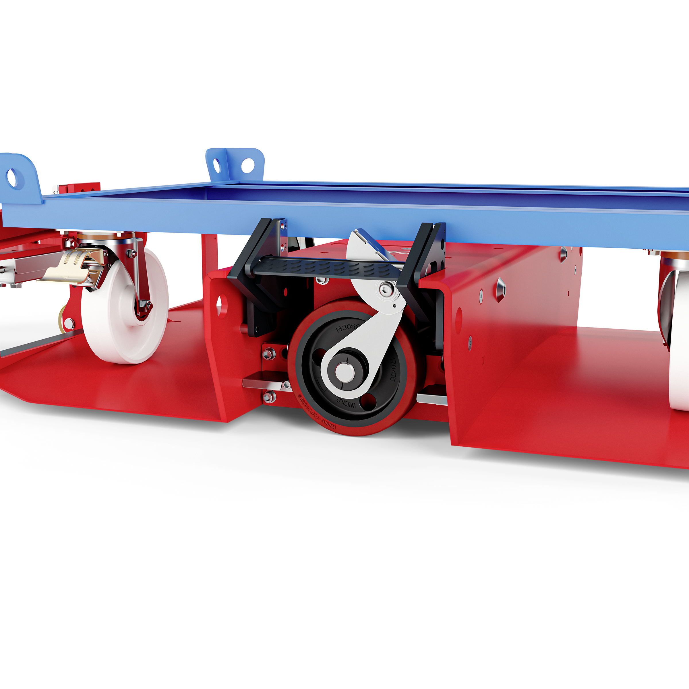 Elektrisch hefmechanisme voor de Linde logistieke trein