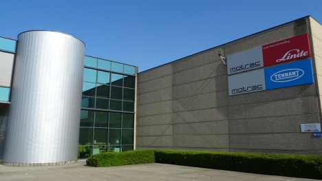 Het gebouw van Motrac België in Antwerpen.