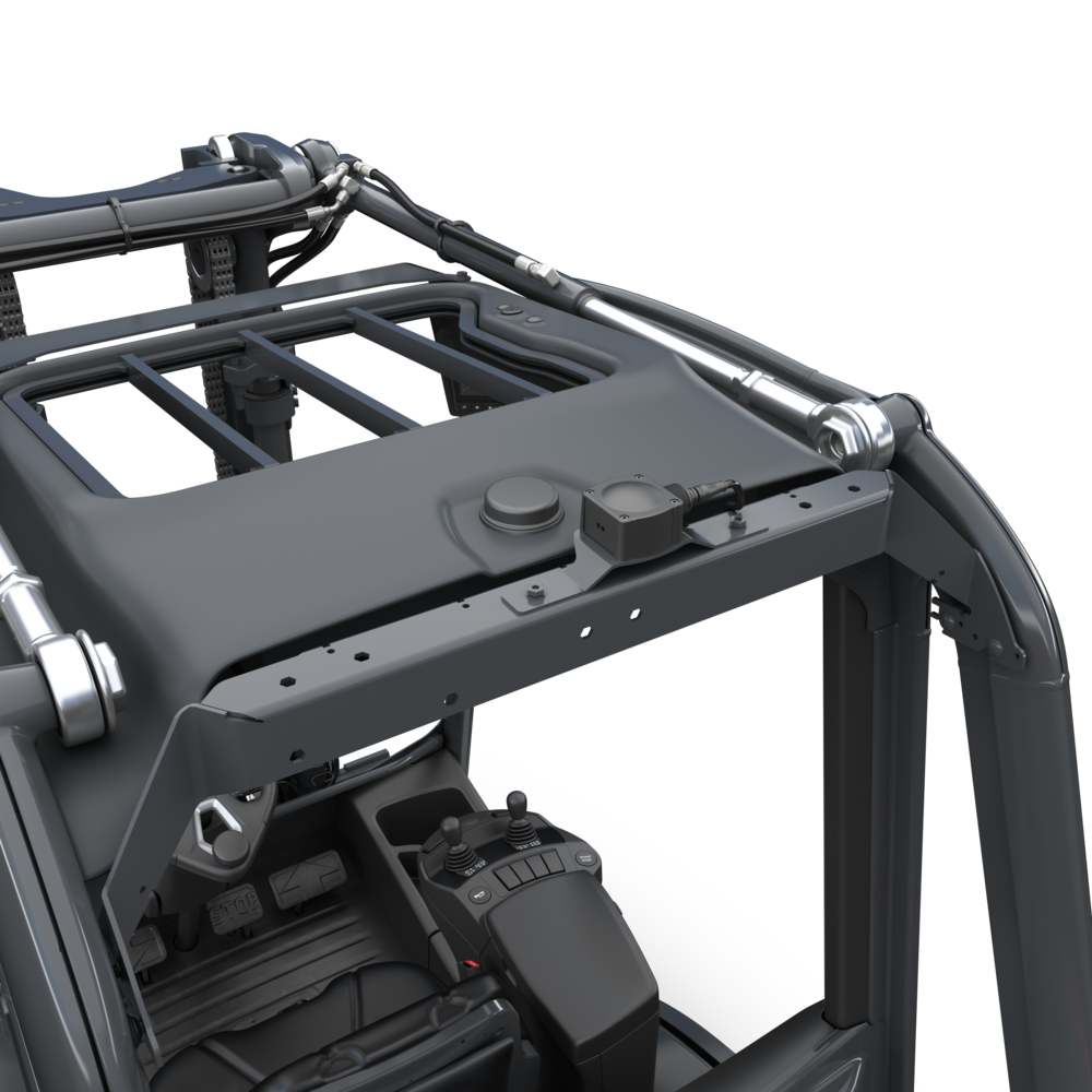 Linde Speed Assist past de topsnelheid van de truck automatisch aan de omgeving en de rijsituatie aan