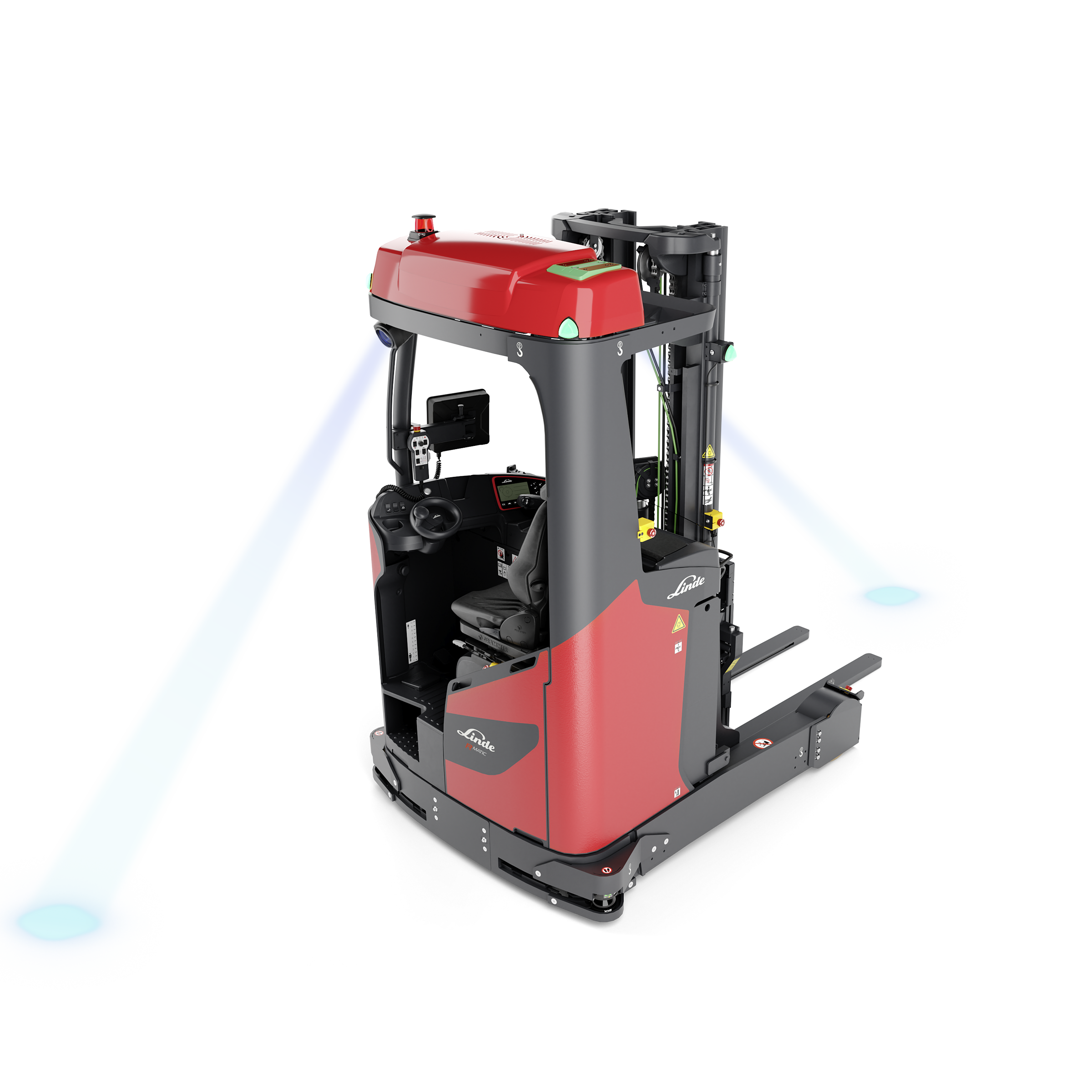 Linde BlueSpot op de Linde R-Matic k