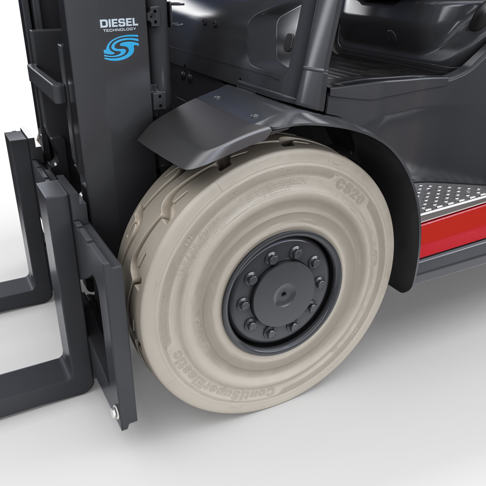 Speciaal voor Linde ontwikkelde banden